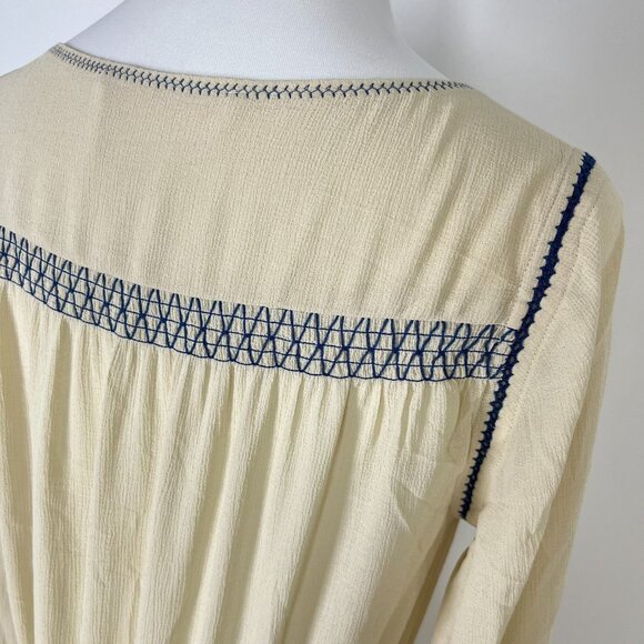 NWOT SEE BY CHLOÉ Embroidered Georgette Maxi Dress Long Sleeves Ruffles Sz 36 - Picture 11 of 15